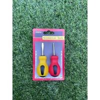 ราคา ไขควงหัวโต แพ็ค2ชิ้น ไขควงไขควงหัวแบน ไขควงหัวแฉก ไขควงปากแบน ไขควงสี่แฉก (21949323498)