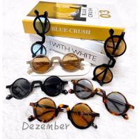 ราคา พร้อมส่งจากไทย NEW ITEM แว่นตากันแดด ทรงกลม แนววินเทจ ป้องกันUV 400 รุ่น13181 (40528062933)