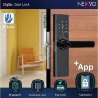 ราคา [Digital door lock] -Smart Digital Door lock กลอนประตูอัจฉริยะ การทำงาน 5 ระบบ กลอนประตูดิจิตอล สีดำ (20456888569)