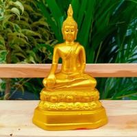 ราคา [sumpati]พระพุทธรูปปางสะดุ้งมาร ขนาด3นิ้ว สีน้ำทอง งานเรซิ่น บูชาเป็นพระประจำวันเกิด เสริมสิริมงคลโชคลาภ (23633824240)