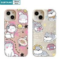 ราคา Suntaiho เคสไอโฟน เคสโทรศัพท์ซิลิโคน TPU แบบนิ่ม ลายสุนัข แมว กันกระแทก สําหรับ Iphone 15 14 12 13 11 Pro Max IP 7 8 Plus Iphon X Xs XR Xs Max (24765660389)
