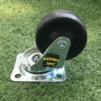 ราคา ล้อเฟอร์นิเจอร์ ลูกล้อรถเข็น ล้อยางดำ แป้นหมุน 2 นิ้ว (50มม.) รับน้ำหนัก 30 กก. รุ่น Light Duty ยี่ห้อ Tiger (11136802414)