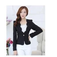 ราคา * (S - 2XL) เสื้อสูทผู้หญิงใส่ทำงานสีดำ สไตล์เรียบหรู (843692832)