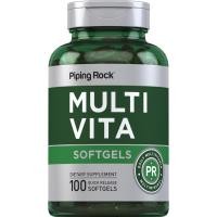 ราคา PipingRock Multi-Vita Multivitamin Mineral (100Softgels) วิตามินรวมและแร่ธาตุ (28988279220)