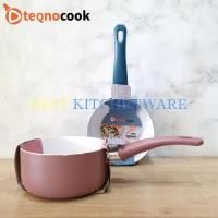 ราคา TeqnoCook 16cm ซอสแพนเซรามิคขาว |หม้อทอด |เคลือบซอสปัง เซรามิค (28887914479)