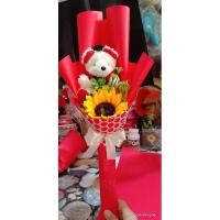 ราคา ช่อตุ๊กตาบัณฑิตน้อยถือดอกทานตะวัน (18174934490)