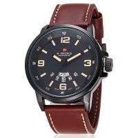 ราคา Navi Force นาฬิกาอนาล็อก - 9028 สีน้ําตาลดํา (12244244479)