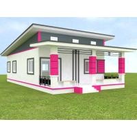 ราคา แบบบ้านโมเดิร์นชั้นเดียว P-48 พร้อมยื่นก่อสร้างได้เลย พร้อมรายการประมาณราคา BOQ ครับปรับเปลียนสีได้ (29518009109)