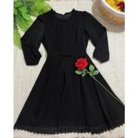 ราคา เดรสแขนยาวสีดำ ทรงเจ้าหญิง มีซับในทั้งตัว ปลายกระโปรงด้านล่างแต่งลูกไม้ เดรสทรงเจ้าหญิง เดรสออกงาน ตรีมสีดำ ชุดดำ (18464298203)