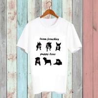 ราคา เสื้อยืดสัตว์เลี้ยง เสื้อคำพูด ของขวัญ หมา แมว French Bulldog เฟรนบลูด็อก FBD121-130 (26075011022)