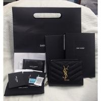 ราคา YSL MONOGRAM COMPACT ZIP AROUND WALLET IN GRAIN DE POUDRE TECH yr 2020 (9813731390)