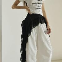 ราคา ผ้าพันคอเอวเลเยอร์สําหรับแจ๊สแดนซ์ผ้าม่านผายลมอเนกประสงค์และขอบระบายสตรีทแดนซ์#叠穿腰巾爵士舞百搭屁帘荷叶边街舞 (40618878024)