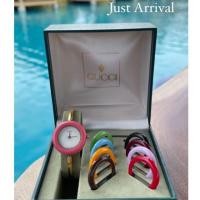 ราคา นาฬิกา GUCCI มือสองของแท้ 11/12.2 18k Gold พร้อมแหวน 9 ชิ้นและกล่องเดิม พร้อมส่งจาก กทม. (5451950332)