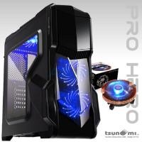 ราคา ATX Case (NP) Tsunami Pro Hero (Black-Blue) (970722239)