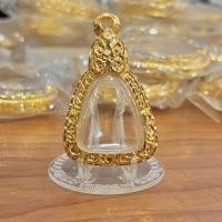 ราคา กรอบพระ ใส่พระหลวงพ่อเงินพิมพ์จอบเล็ก ขนาดภายในรวม 1.8*2.8cm ทองไมครอนลงยา ชุบน้ำทอง 5K เกรดดีที่สุดในตลาด ‼️ราคาส่ง‼️ (16679442398)