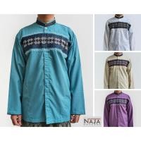 ราคา KATUN UNGU Koko เสื้อผ้ามุสลิมสําหรับผู้ใหญ่ผู้ชายแขนยาวเย็บปักถักร้อยผ้าฝ้ายสบายล่าสุดสีขาวสีม่วงครีมสีฟ้าคุณภาพ Gallery NAJA (16001339110)