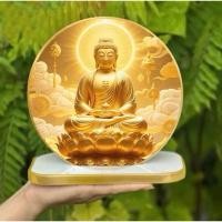 ราคา ภาพวาดพระพุทธรูป, ภาพวาด Ksitigarbha, ภาพวาดกระจก Avalokitevara พร้อมฐาน (46201400376)