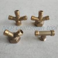 ราคา ข้อต่อทองเหลือง เกษตร ต่อสายพ่นยา 3ทาง 4ทาง เกลียวนอก-เกลียวใน ทองเหลืองแท้ (22466232098)