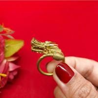 ราคา แหวนทองเหลืองมังกร ฟรีไซส์ ปรับขนาดได้ งานดิบไม่ได้ชุบ ทองเหลืองโบราณ ใส่ได้ทุกโอกาส พร้อมส่ง (24382569349)