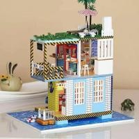 ราคา [พร้อมส่ง] บ้านตุ๊กตา DIY ✨ สถานีไปรษณีย์ริมทะเล Sea Post Station มีฝาครอบกันฝุ่น Miniature Dollhouse K-038 โมเดลบ้าน (4832963678)