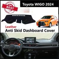 ราคา Toyota wigo 2024 Dashboard Cover Pad หนังรถอุปกรณ์เสริมภายใน Sun Visor Anti Skid Mat Garnish (28024651699)