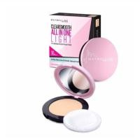 ราคา MAYBELLINE NEW YORK CLEARSMOOTH ALL IN ONE LIGHT เมย์เบลลีน นิวยอร์ก เคลียร์สมูท ออล อิน วัน ไลท์ SPF20 PA+++ 9 กรัม (11759944720)