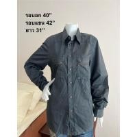 ราคา หล่อเท่สไตล์ CK Jeans! เสื้อเชิ้ตสีดำแขนยาว Calvin Klein Jeans แท้ มือสอง สภาพดีมาก (43626014618)