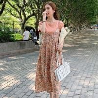 ราคา ชุดคลุมสีส้มลายดอก ชุดคลุมท้องลายดอก ชุดคลุมท้องสีม่วงลายดอก มือ2 ใส่2ครั้ง ไซส์ XL55-65kg XXL60-70kg (9057265469)