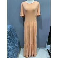 ราคา Stradivarius แมกซี่เดรสยาวผ้ายืด สีส้ม สไตล์ผ้าฟอกนิ่มๆ ใส่สบาย สินค้ามือ 1 (14848649338)