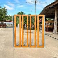 ราคา กรอบประตูไม้สักทองบานเฟี้ยม(ไม่รับติดกระจก) (19581692996)