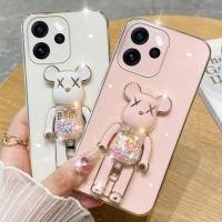 ราคา สําหรับ OPPO Reno 15 Pro Max 15F กรณี Soft Electroplated Quicksand นาฬิกาทรายเม็ด KWAS หมีซิลิโคนกันกระแทก Protector Smooth สําหรับ OPPO Reno 15F 15 Pro Max ปกหลังเคสโทรศัพท์ (54054210545)