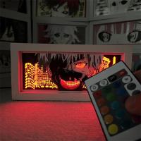 ราคา โตเกียว ปอบ คาเนกิ เคน อะนิเมะ 3ง กระดาษแกะสลักแสงกรอบรูปแสงกระดาษ-ตัดแสงสก์ท็อปตกแต่งเพื่อนของขวัญวันเกิด20251225 (56553671603)