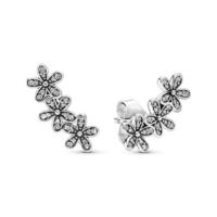 ราคา Pandora ของแท้daisy silver stud earrings พร้อมส่งแถมอุปกรณ์ full set (41961252712)