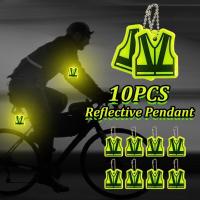 ราคา 10ชิ้นสีดําลายเสื้อกั๊กสะท้อนแสงพวงกุญแจเรืองแสง-ใน สะท้อนแสงสร้างสรรค์จี้เดินทางกระเป๋าเป้สะพายหลังตกแต่ง/จักรยานระงับอุป (43118697606)