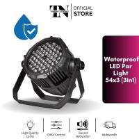 ราคา [พร้อมส่ง] ไฟพาร์กันน้ำ 54 หลอด แอลอีดี 3รวม1 Waterproof 54 LED Par Light (RGB 3in1) (27238449045)