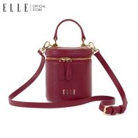 ราคา SALE!!ELLE Bag กระเป๋าสะพายข้างผู้หญิง รูปทรงคล้ายถังเบียร์ หนังแท้ TOP HANDLE (EWH121) (16676802976)
