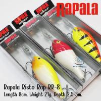 ราคา Rapala Risto Rap RR8 ราพาล่า ริสโต้ 8 ซม. (26854895324)