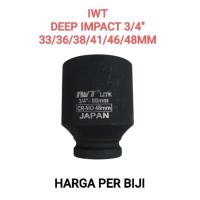 ราคา IWT DEEP IMPACT 3/4" 33/36/38/41/46/48 JUMBO (PRICE/SEED) IMPACT socket CR-MO sock (52954146933)
