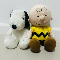 ราคา ตุ๊กตา Snoopy & Charlie Brown (Peanuts) งานลิขสิทธิ์แท้ มือสอง (47355846726)