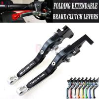 ราคา For Triumph THRUXTON R 2016-2018 2017 Motorcycle Folding Extendable Front Rear Brake Levers (52052407079)