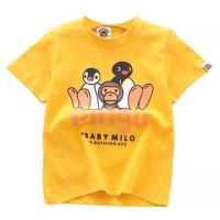 ราคา พรีเมี่ยม 1:1 AAPE A BATHING APE BAPE Baby Milo Kids Unisex Special Limited Logo Printing Tshirt (56454601456)