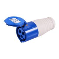 ราคา เต้ารับตัวเมียต่อกลาง 3P 16A 220V LUZINO รุ่น AJ-213 สีน้ำเงิน (52803821804)