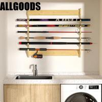 ราคา รวมดี ชั้นวางแสดงคันเบ็ด,ประหยัดพื้นที่ติดผนังชั้นเก็บคันเบ็ด,ปฏิบัติความจุขนาดใหญ่ไม้ไผ่ผู้ถือคันเบ็ดห้องนั่งเล่ (52654787404)