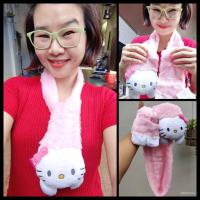 ราคา (1 ผืน) ผ้าพันคอคิตตี้ ผ้าพันคอ คิตตี้ เครื่องแต่งกาย ผู้หญิง การ์ตูน แฟชั่น แฟนซี costume cosplay kitty winter m24 (26319037785)