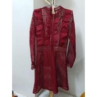 ราคา เดรสลูกไม้สีแดงเลือดนก (10901394414)