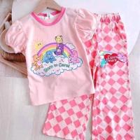 ราคา ชุดเซตเด็กลายหมีแคร์แบร์ เสื้อแขนตุ๊กตา + กางเกงขายาว Care Bears สุดน่ารัก (23060589184)