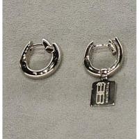 ราคา New Balenciaga Saint-Germain Tag Earrings in shiny silver มือ1ของแท้ พร้อมส่ง **ทักรีเชคสต็อกรายวันก่อนกดค่า (57602950280)