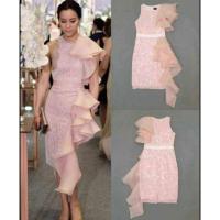 ราคา เดรสอลังสีชมพูงานป้ายNatnicha (14433653807)