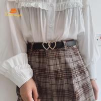 ราคา ส่งเร็วจากไทยเข็มขัดเส้นเล็กหัวเข็มขัดเงินรูปหัวใจคู่ ตกแต่งชุดแฟชั่นเรียบง่ายอเนกประสงค์-Kirinaya (55452278538)