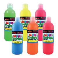 ราคา (โค้ดINCSM4Lขั้นต่ำ49ลด20) FAS Super Tempera Fluorescent Colours 500 ml (สีโปสเตอร์สะท้อนแสง) (6433721123)